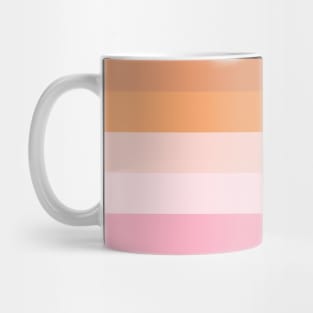 Stripes Pattern of Blue, Purple, Orange and Pink Mug